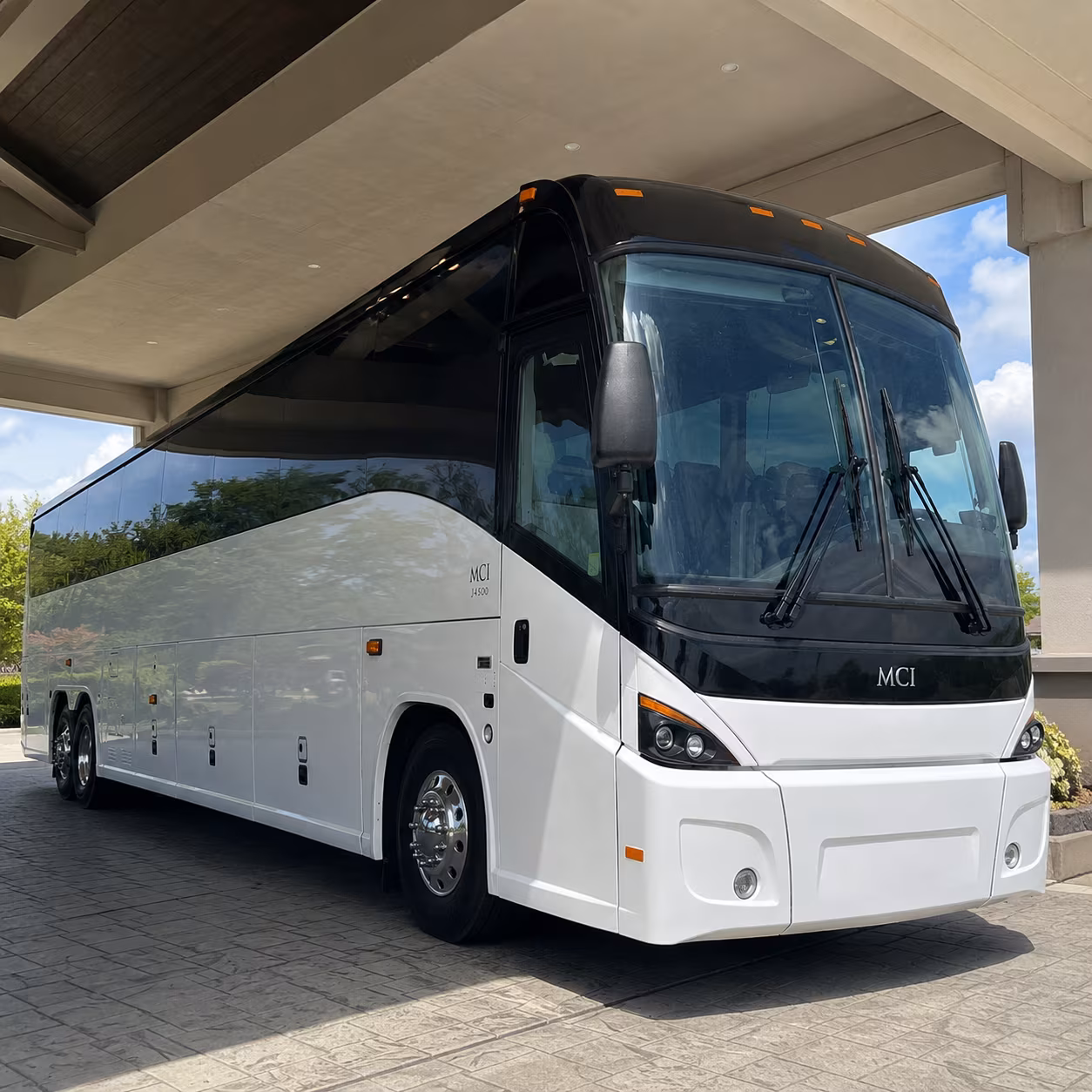 lewiston charter bus rental exterior