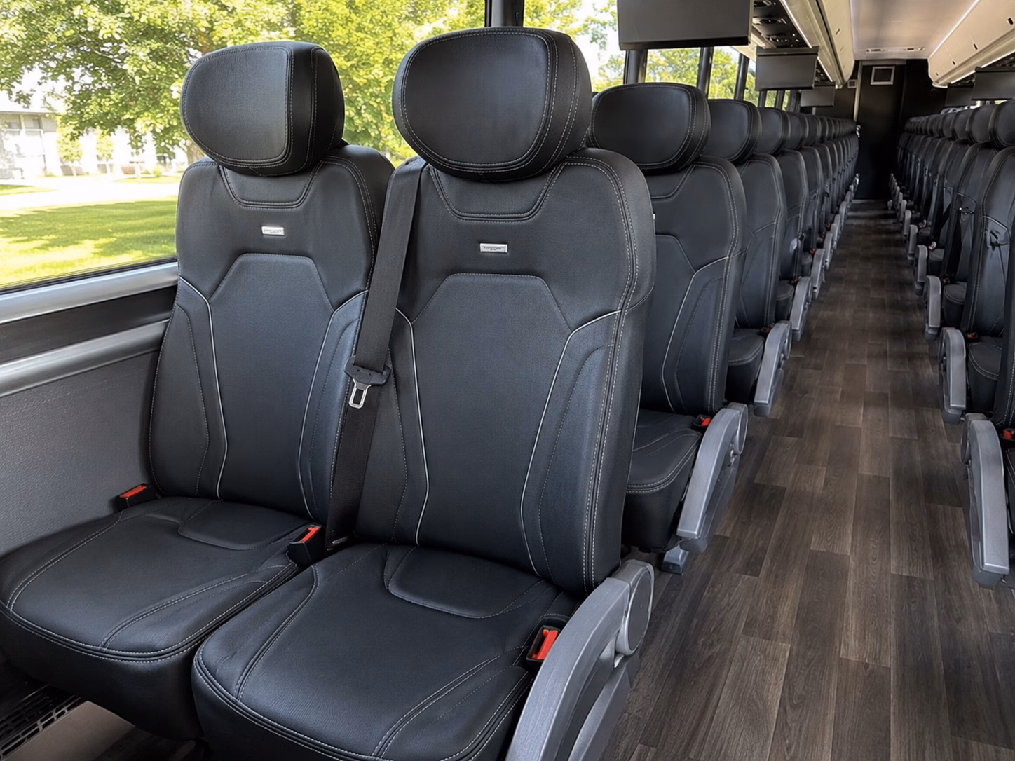 pasco charter bus rental interior